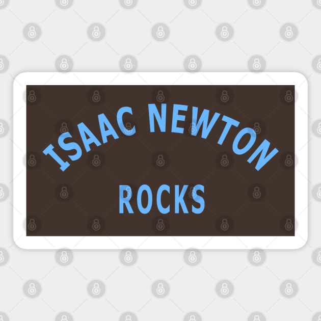 Isaac Newton Rocks Magnet by Lyvershop